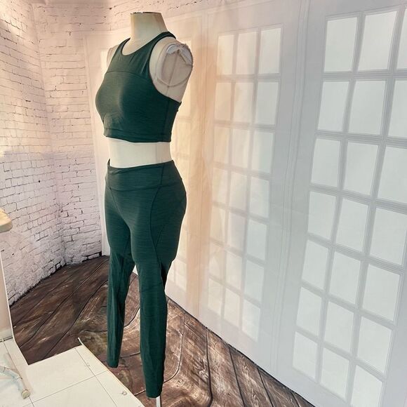 Outdoor voices 2pc set move free sports bra tech sweat core 7/8 legging medium - Picture 6 of 14